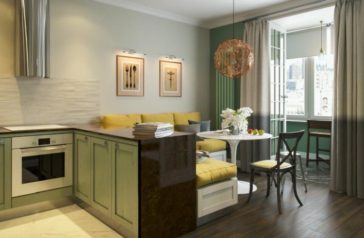 Zonage de la cuisine et de la salle à manger