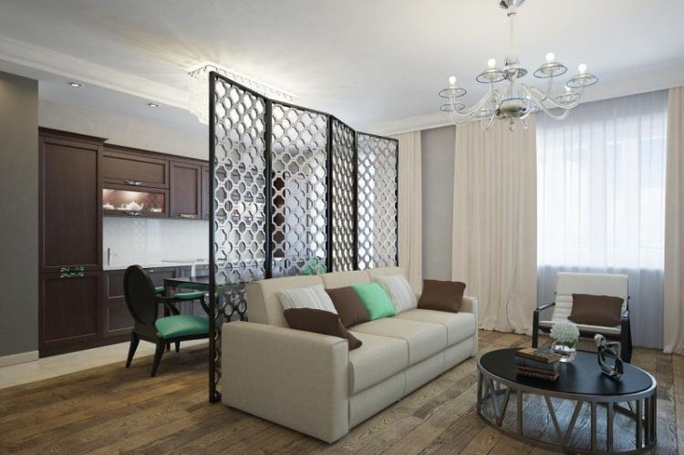 Écrans et cloisons mobiles - Méthodes de zonage d'un appartement d'une pièce