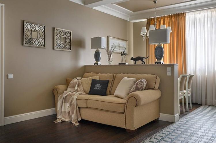 Motifs décoratifs - Méthodes de zonage d'un appartement d'une pièce