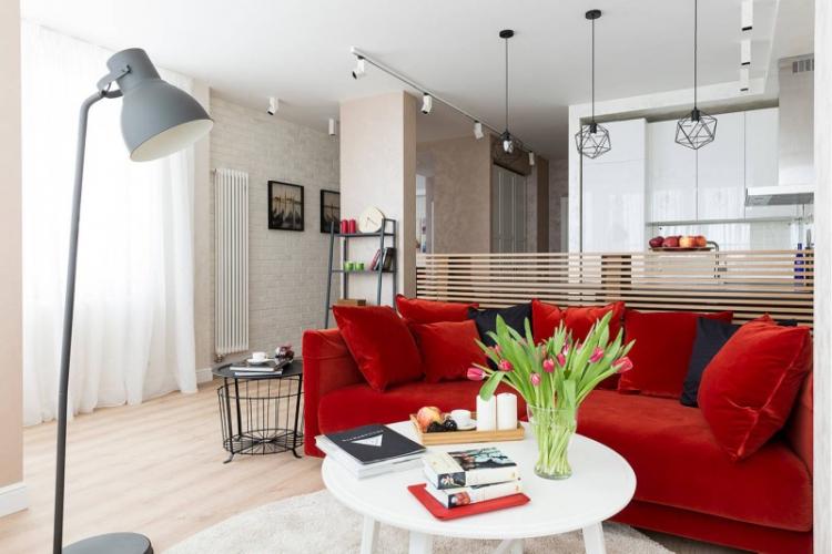 Zonage d'un appartement d'une pièce - photos, idées et méthodes