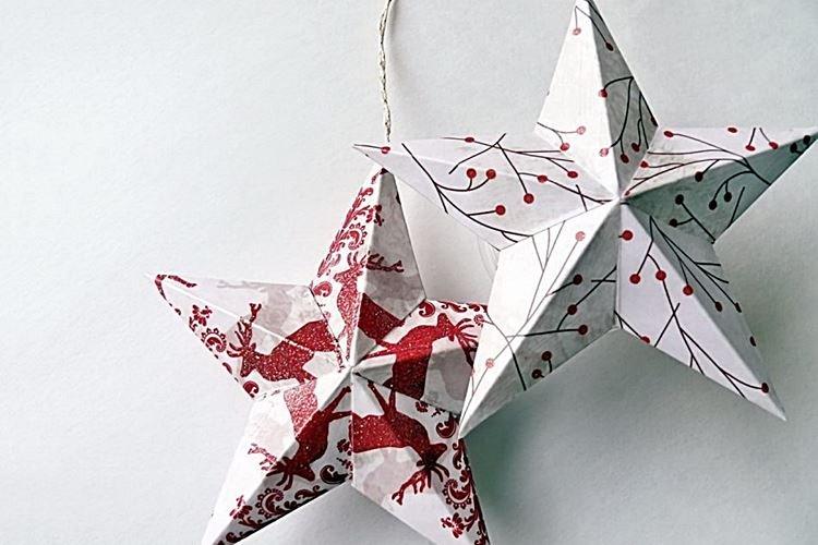 Étoile à faire soi-même sur le sapin de Noël - photos et idées