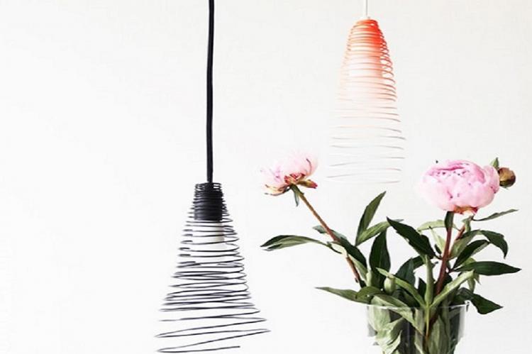 Abat-jour de lustre en fil de bricolage